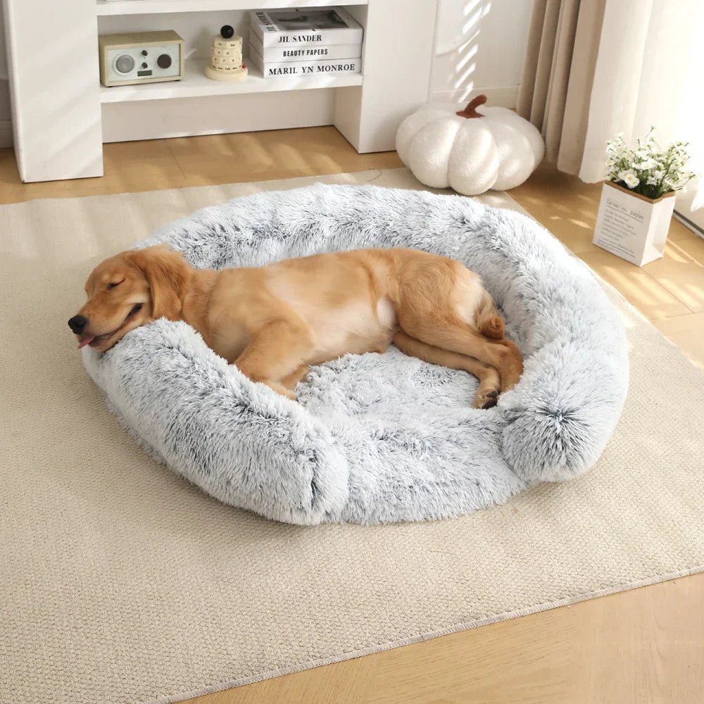 CozyCove Semi-Open Round Pet Bed for Ultimate Comfort