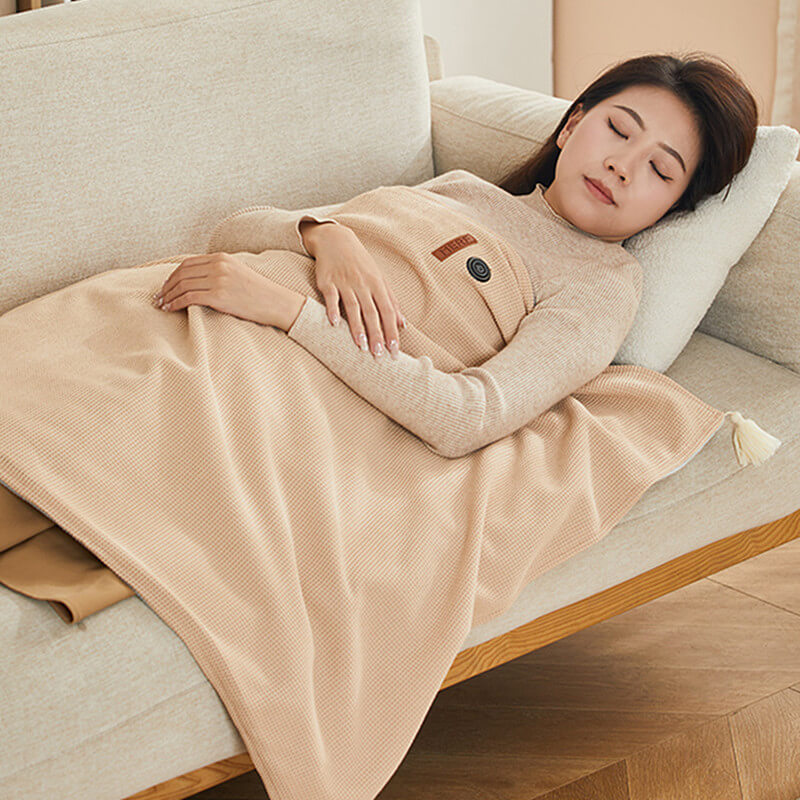 Portable Electric Throw Blanket – Soft Fleece with 3 Heat Levels