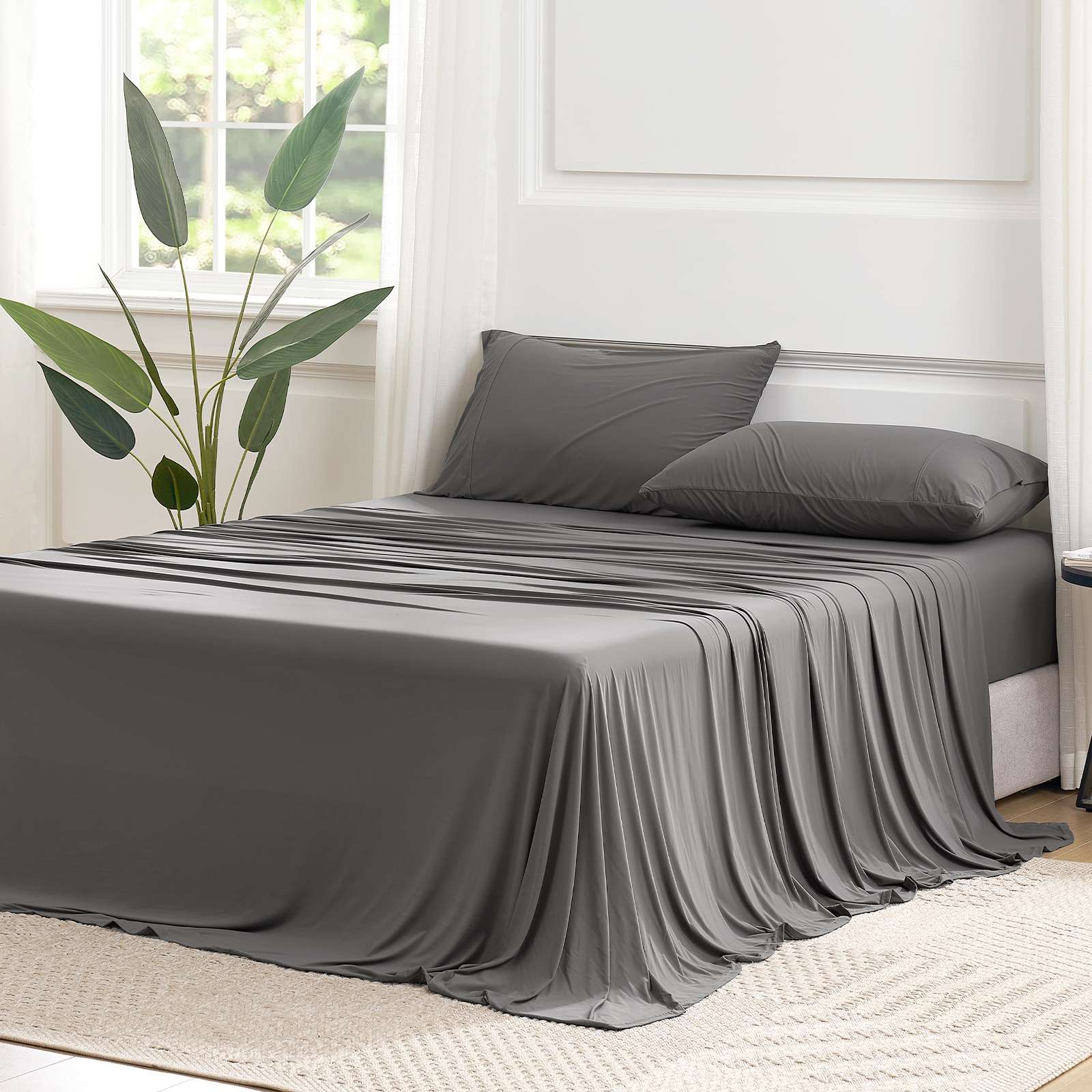 Cooling Bedding Set with Deep-Pocket Design for Comfortable Sleep