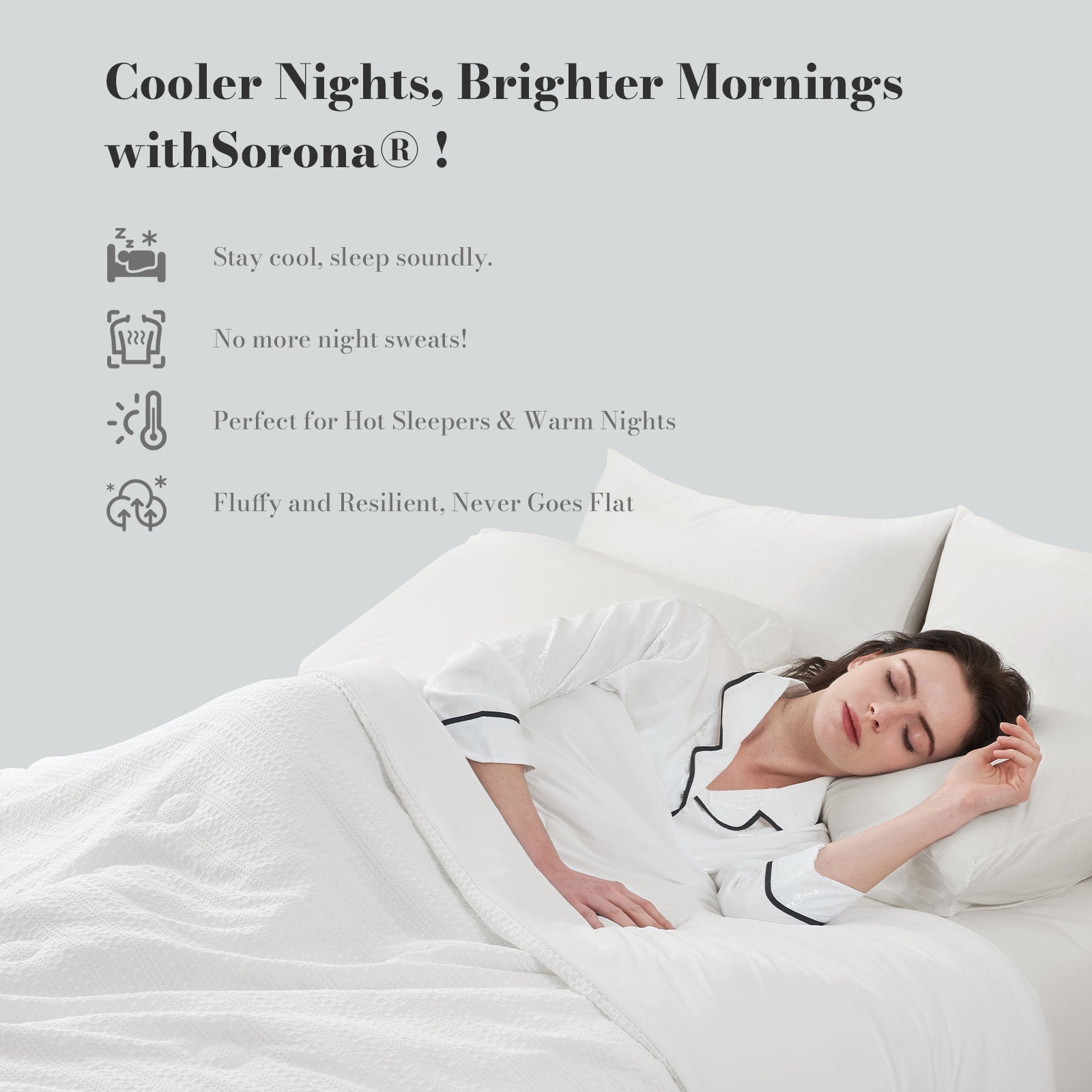 Lightweight Eco-Friendly Comforter with Natural Fiber Waffle Pattern for Warm Sleepers