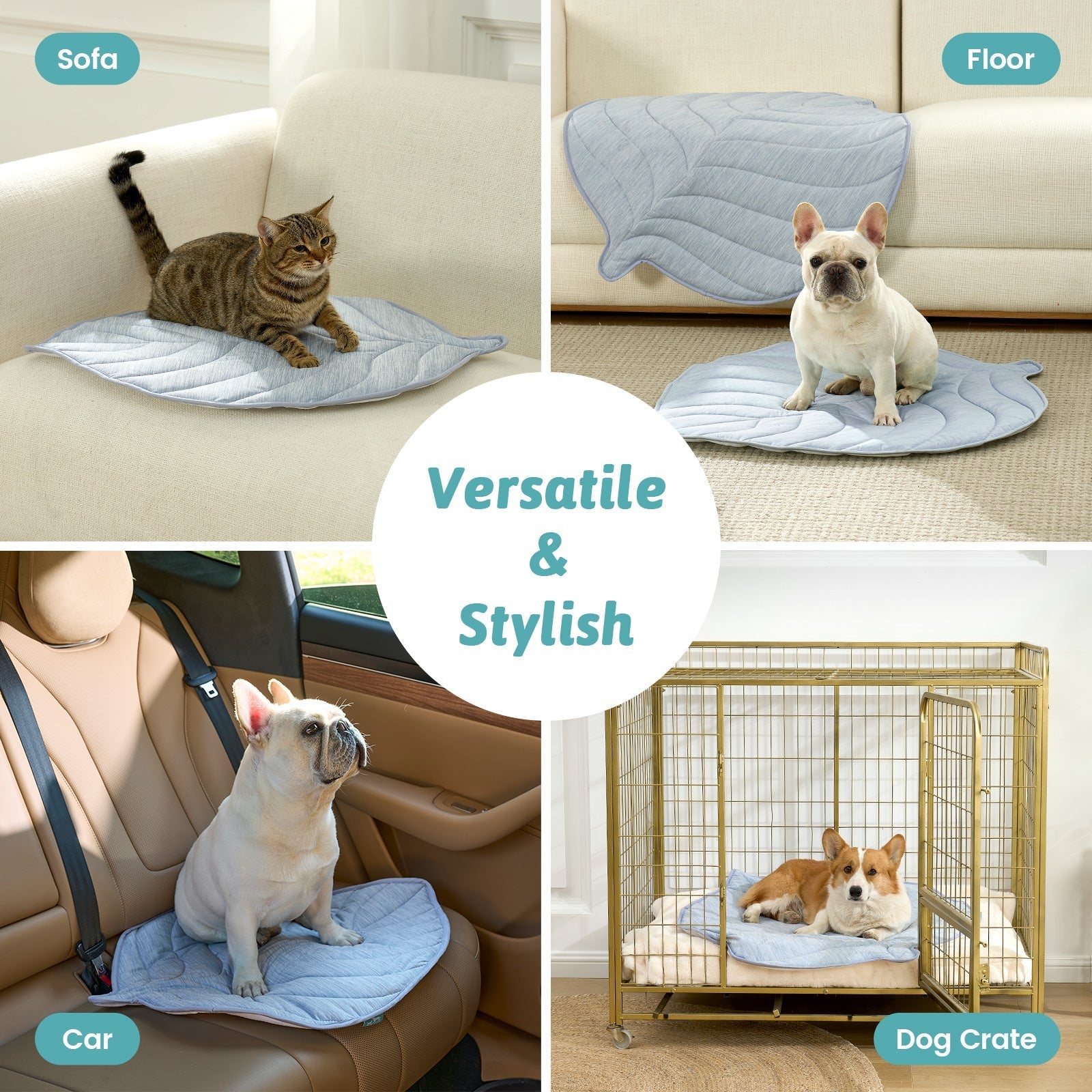 Cooling Dog Mat for Instant Relief | Non-Slip Waterproof Comfort