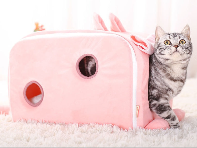Stylish Cat Litter Mat – Soft Fabric Design for Easy Cleaning and Comfort