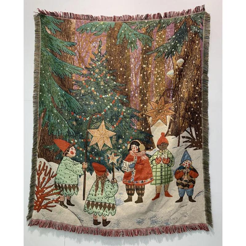 Soft Fleece Blanket for Christmas – Nutcracker and Star Design