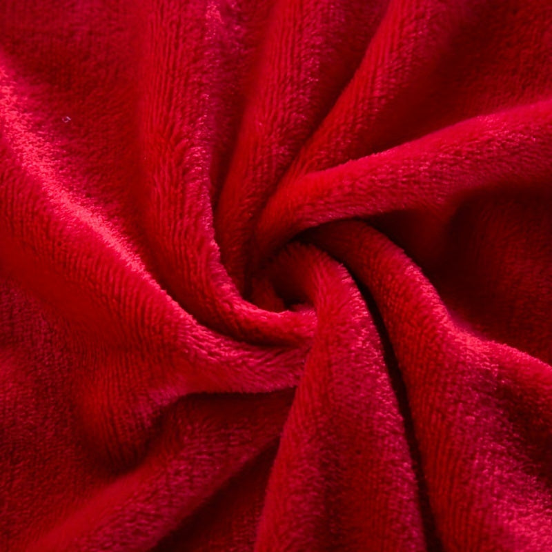 Soft Touch Red Flannel Throw Blanket | Year-Round Cozy Comfort