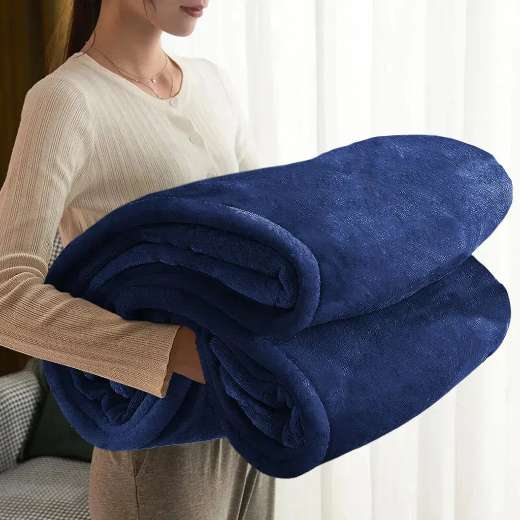 Soft Plush Fleece Blanket for All-Season Comfort