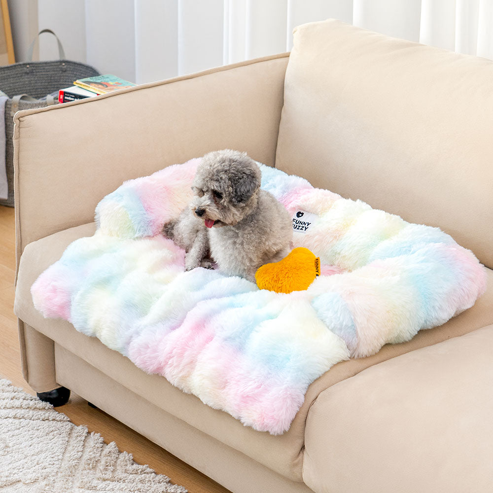 Dog Sofa Protector with Non-Slip Base – Plush Bed for Pet Comfort