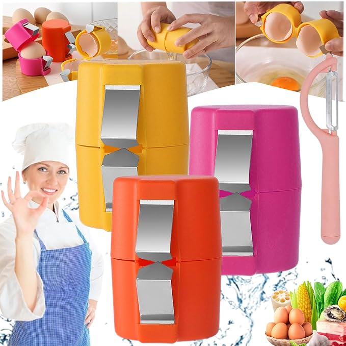 Ergonomic Egg Cracker Tool – Easy Cracking Solution for Cooking