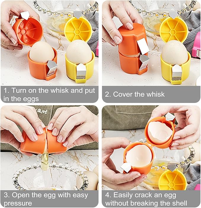 Ergonomic Egg Cracker Tool – Easy Cracking Solution for Cooking