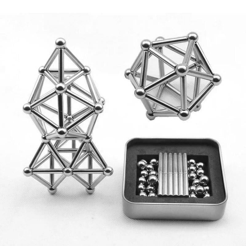 Magnetic Building Blocks Set – 72 Sticks & 54 Balls for Creative Play