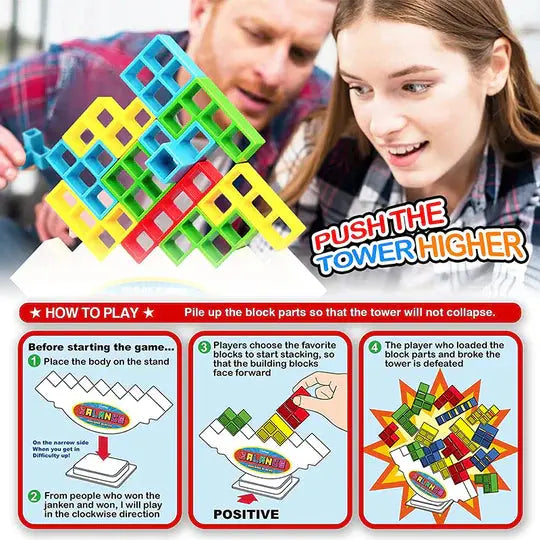 Magnetic Balance Toy with Tetris Design | Engaging Cognitive Play