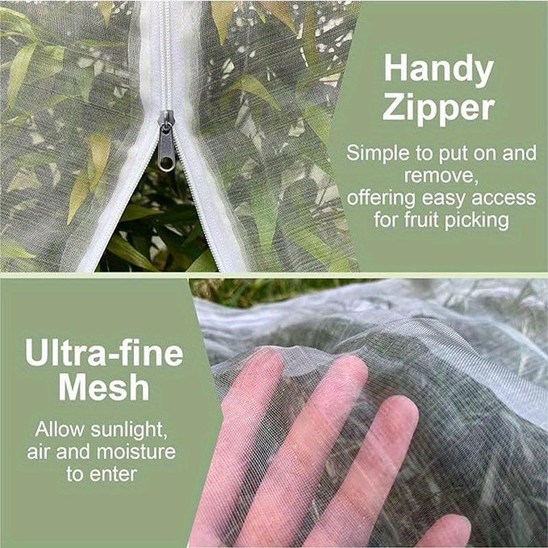 Adjustable Drawstring Fruit Protection Bags – Breathable Mesh for Pest Control