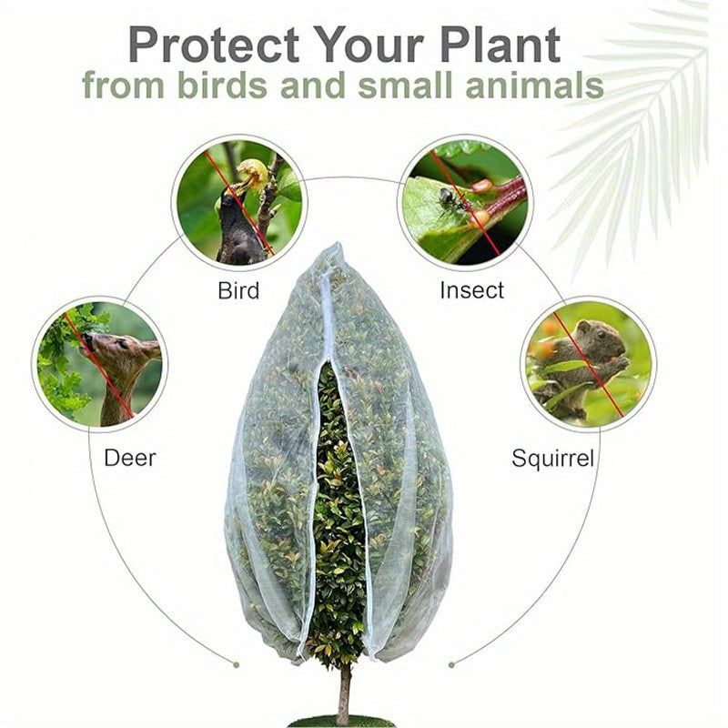 Adjustable Drawstring Fruit Protection Bags – Breathable Mesh for Pest Control