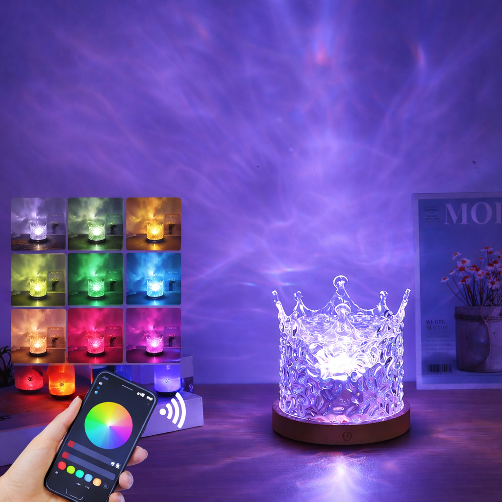 Multicolor Ambient Cube Projector for Serene Spaces