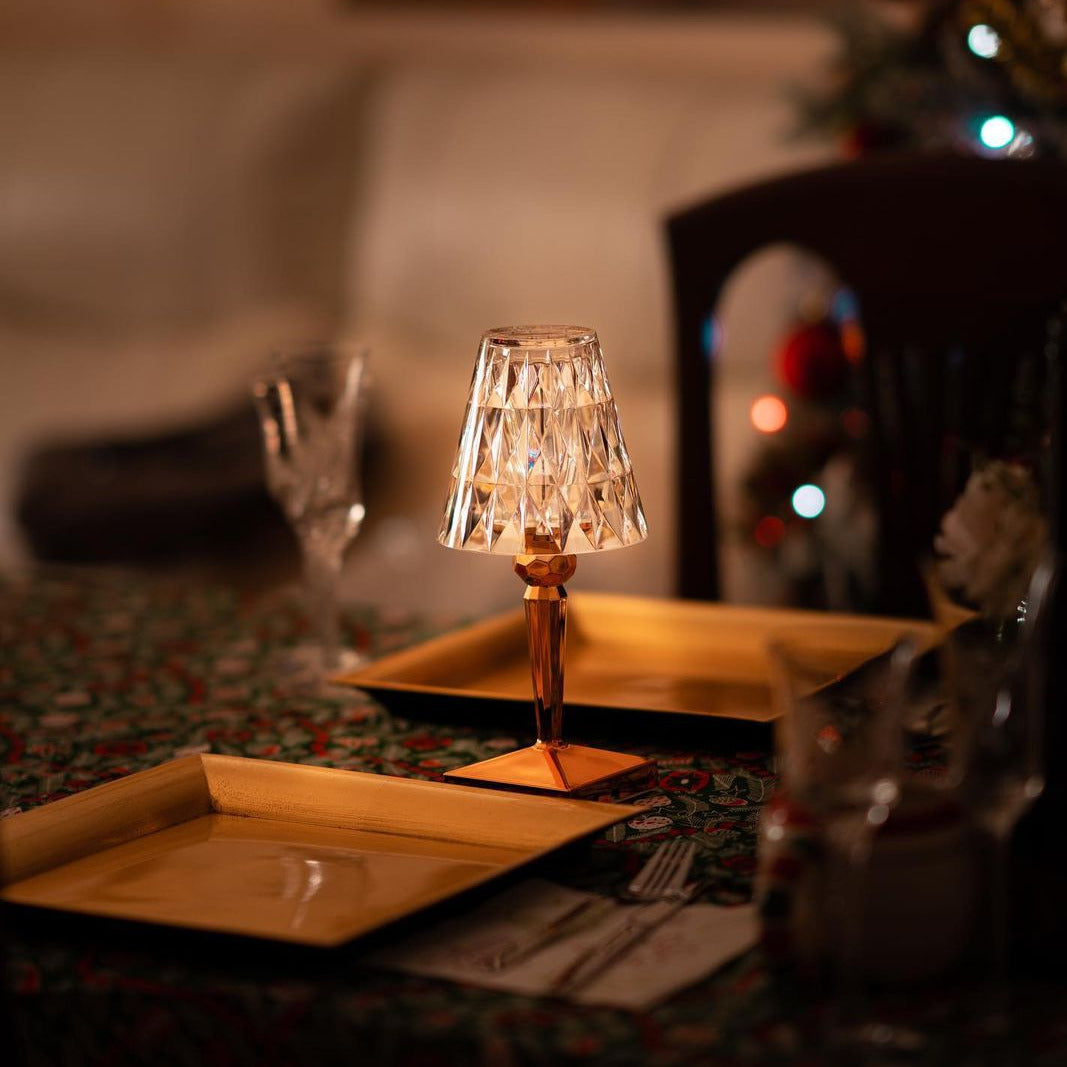 Glimmering LED Table Lamp - Touch Control & Rechargeable