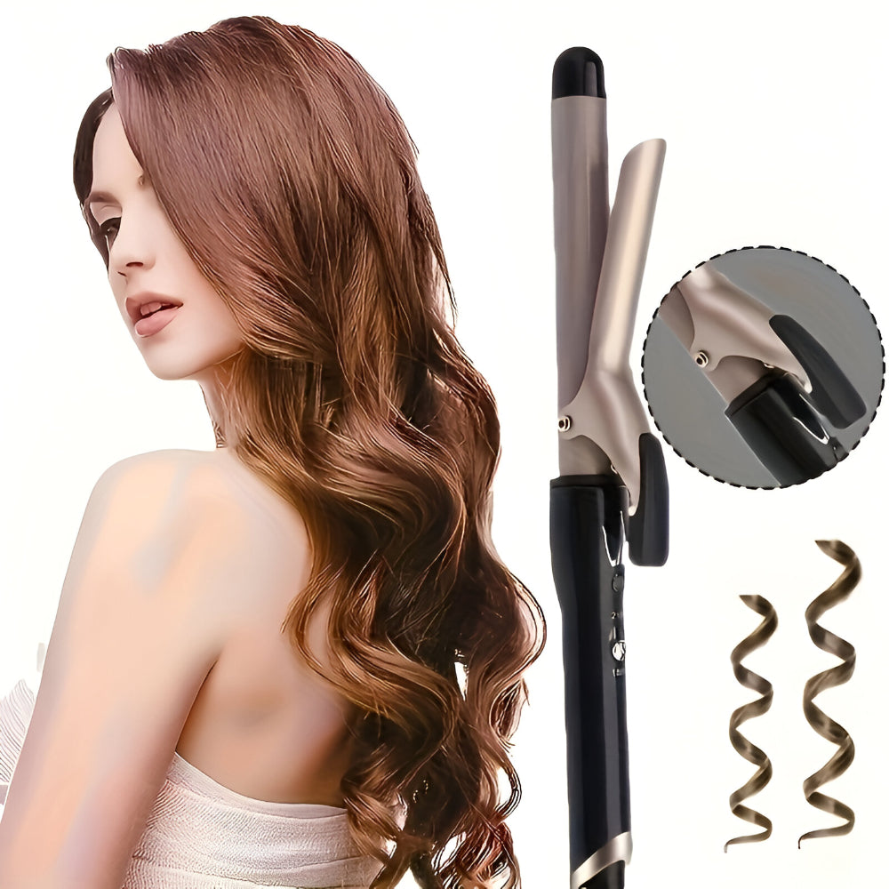 Ceramic Hair Styler with Safety Grip for Effortless Curls