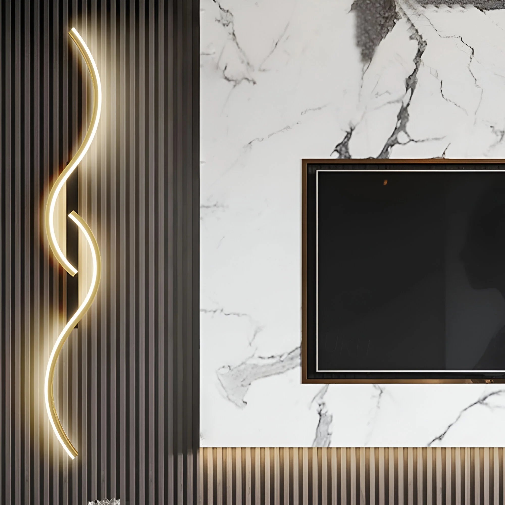 Modern LED Wall Sconce Light – Curved Design for Energy-Efficient Ambiance