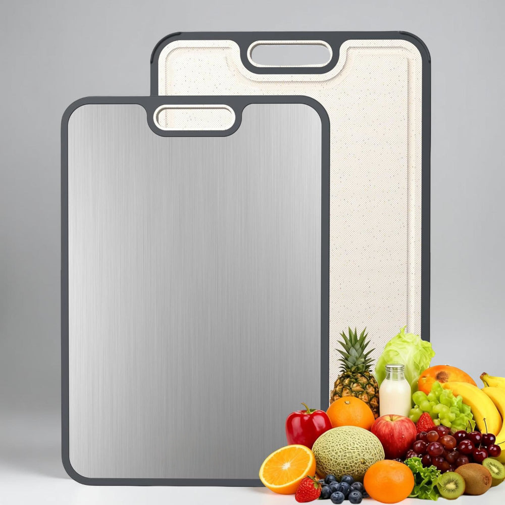 Versatile Dual-Surface Kitchen Chopping Board