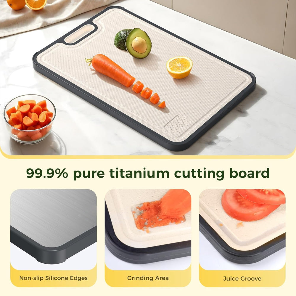 Versatile Dual-Surface Kitchen Chopping Board