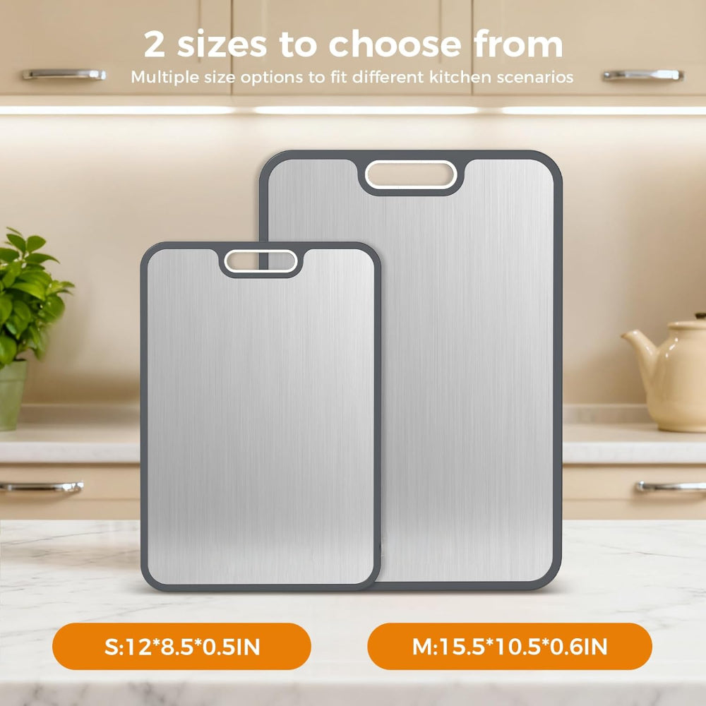 Versatile Dual-Surface Kitchen Chopping Board