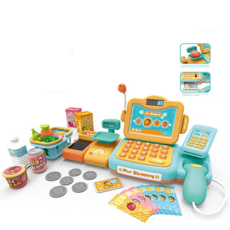 Kids' Play Cash Register Toy for Pretend Shopping Fun