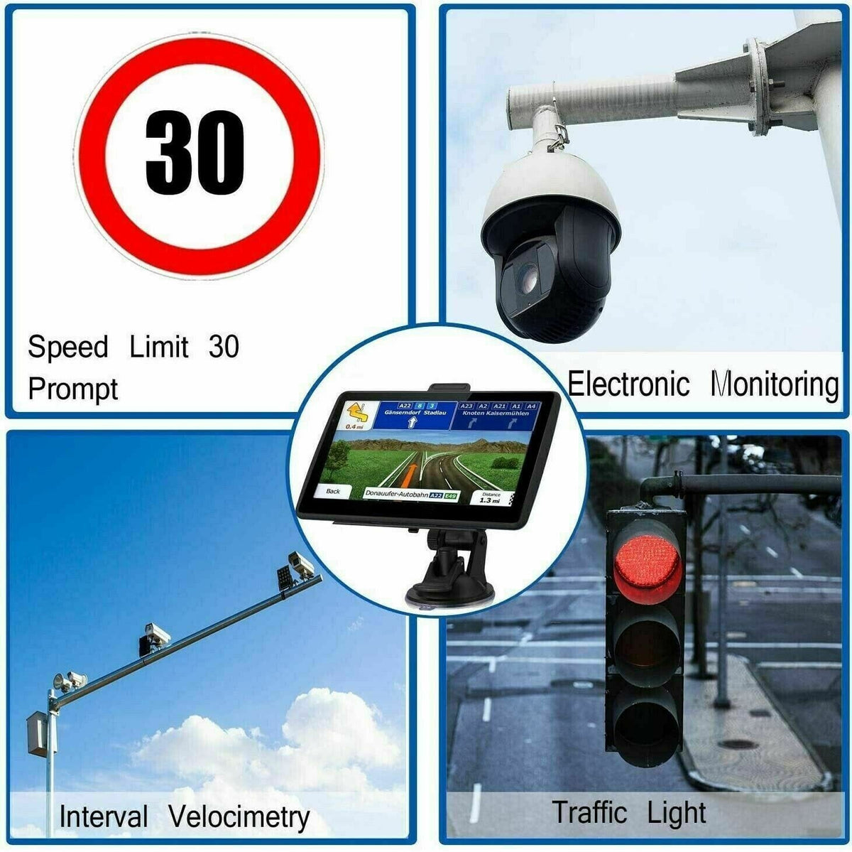 7-Inch Vehicle GPS Navigation for Cars and Trucks