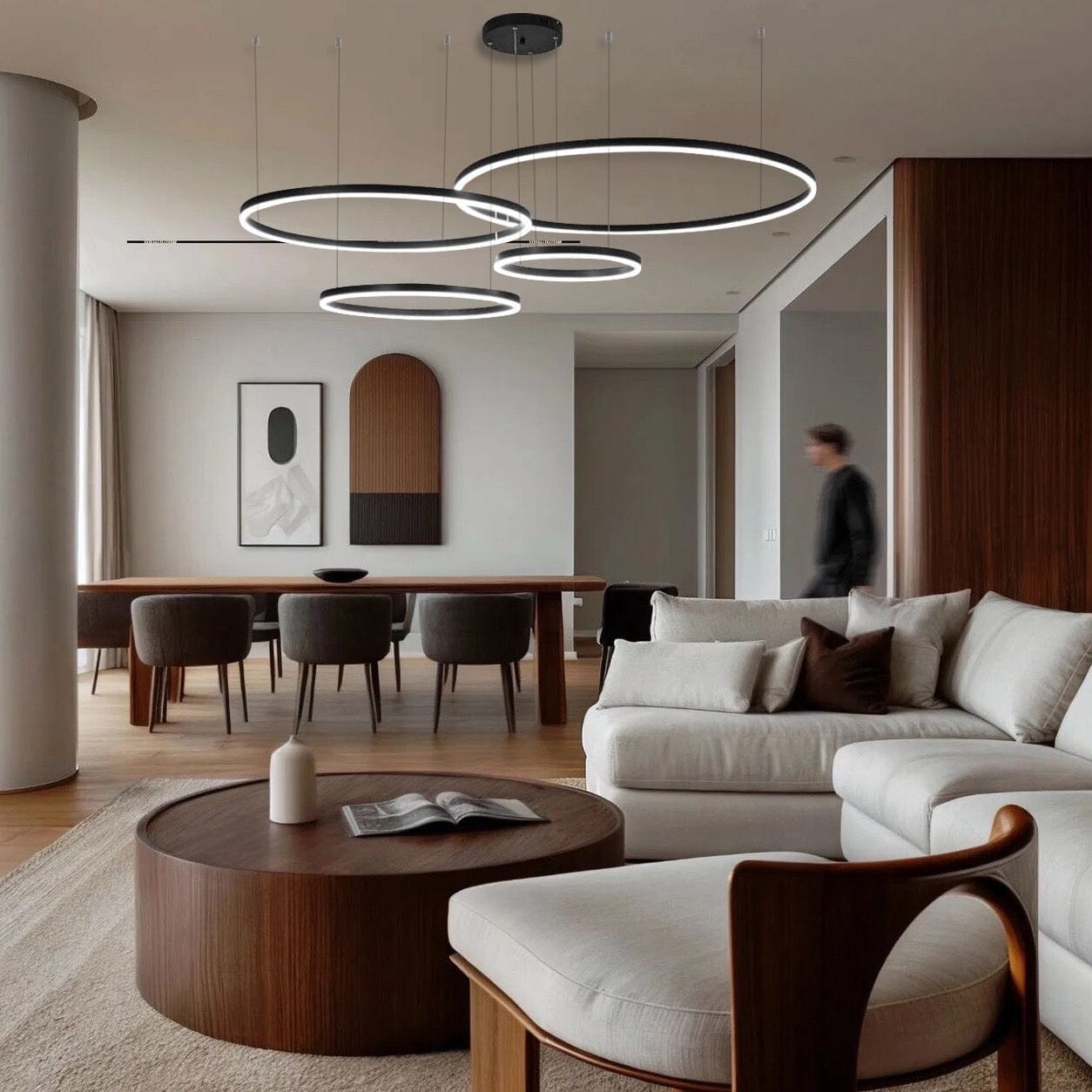 LunaSphere LED Ring Light with Customizable Brightness