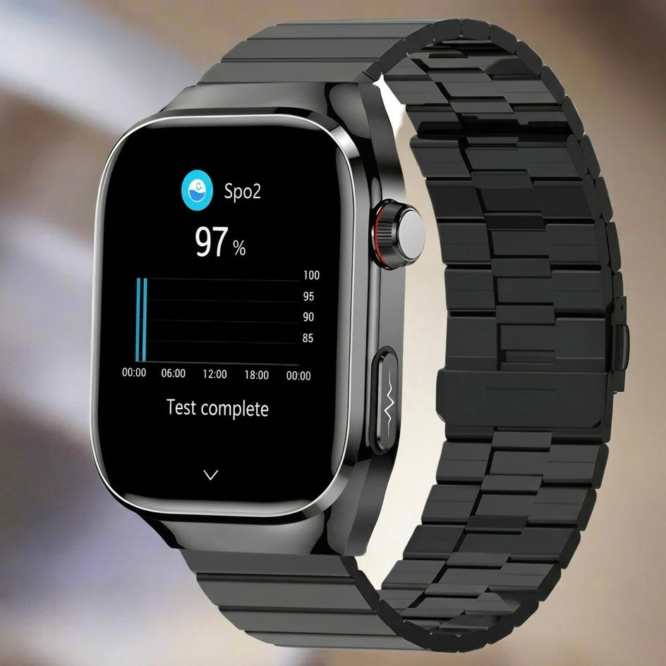 Smartwatch with ECG, Heart Rate, Blood Oxygen & Sleep Monitor - IP68, Bluetooth Calling, 650mAh, 2.04" AMOLED