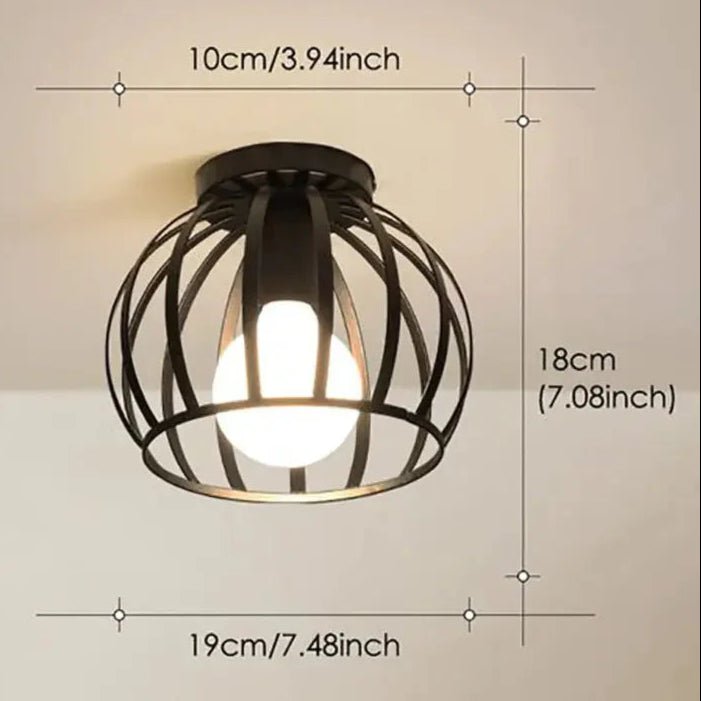 UrbanGlow Metal Ceiling Fixture for Modern Spaces