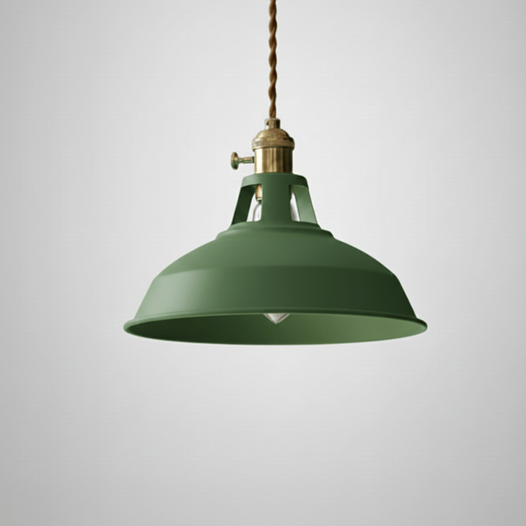 Rustic Elegance Steel Pendant Light for Dining and Lofts