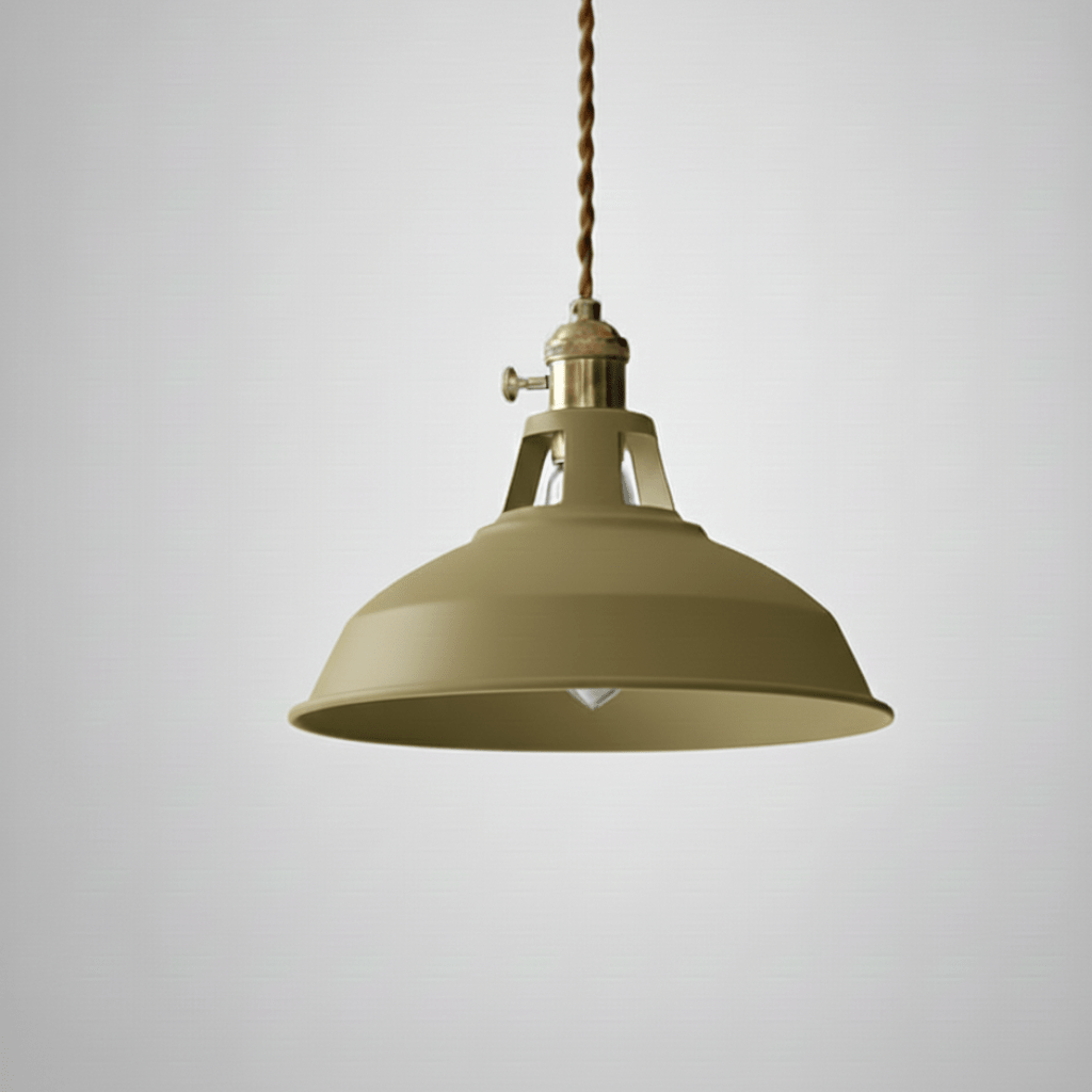 Rustic Elegance Steel Pendant Light for Dining and Lofts