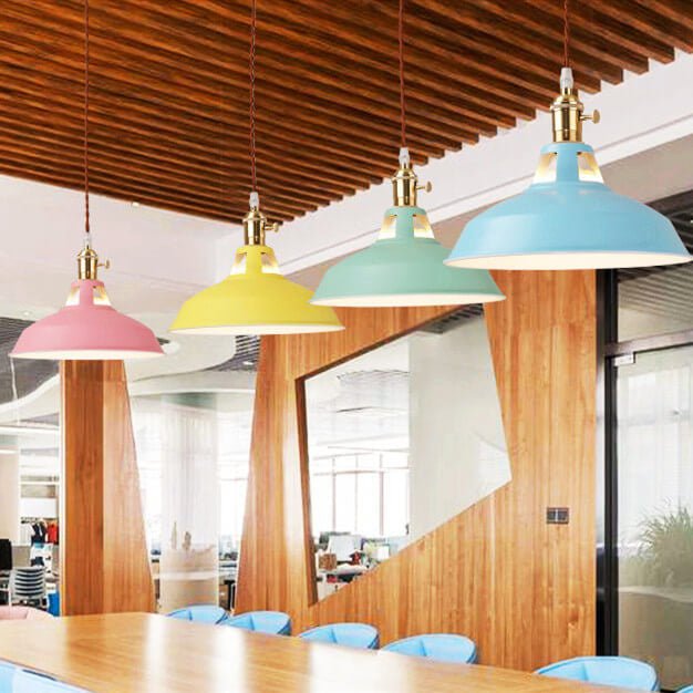 Rustic Elegance Steel Pendant Light for Dining and Lofts
