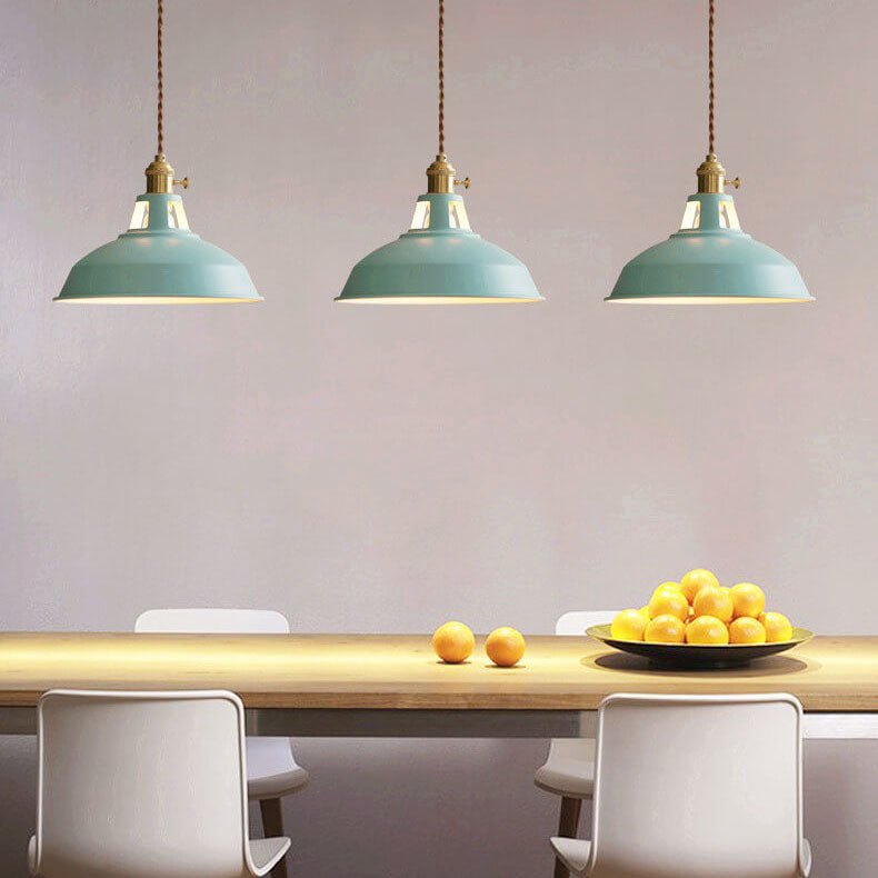 Rustic Elegance Steel Pendant Light for Dining and Lofts