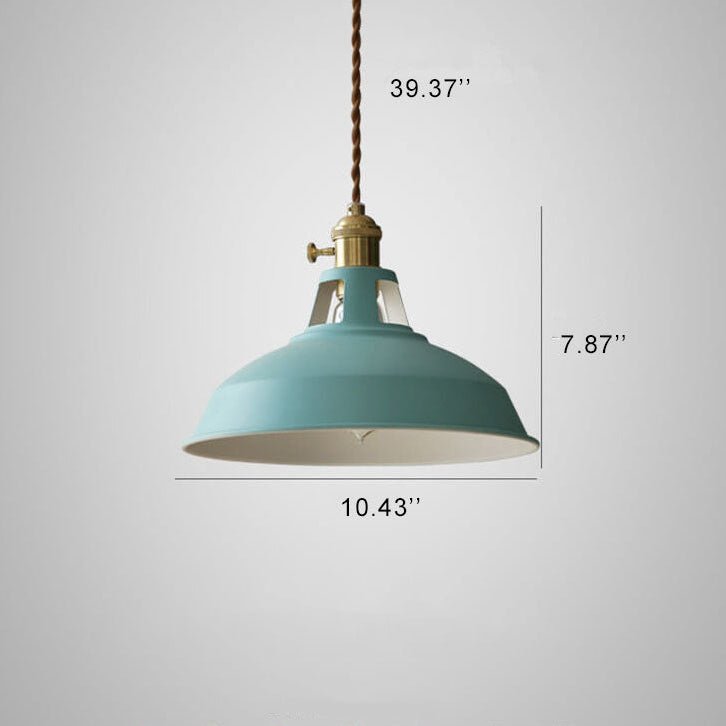 Rustic Elegance Steel Pendant Light for Dining and Lofts