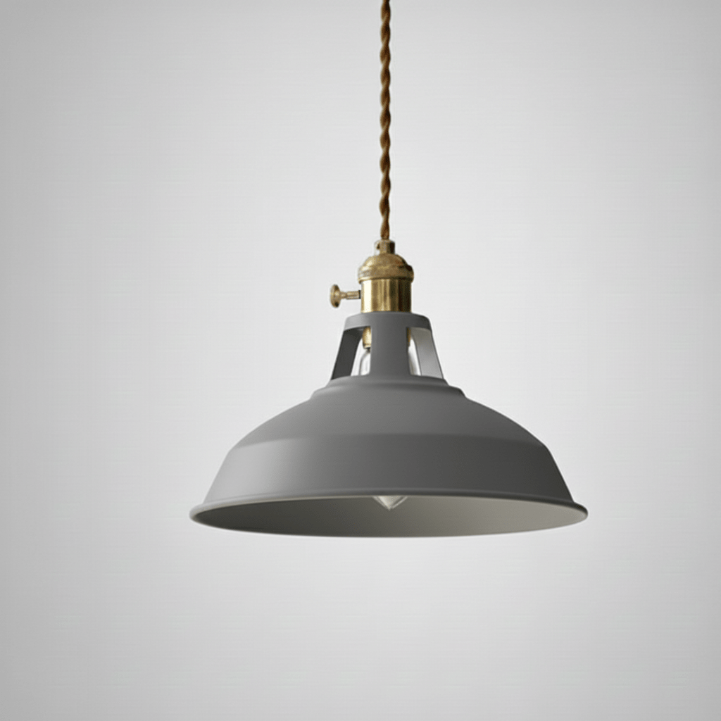 Rustic Elegance Steel Pendant Light for Dining and Lofts