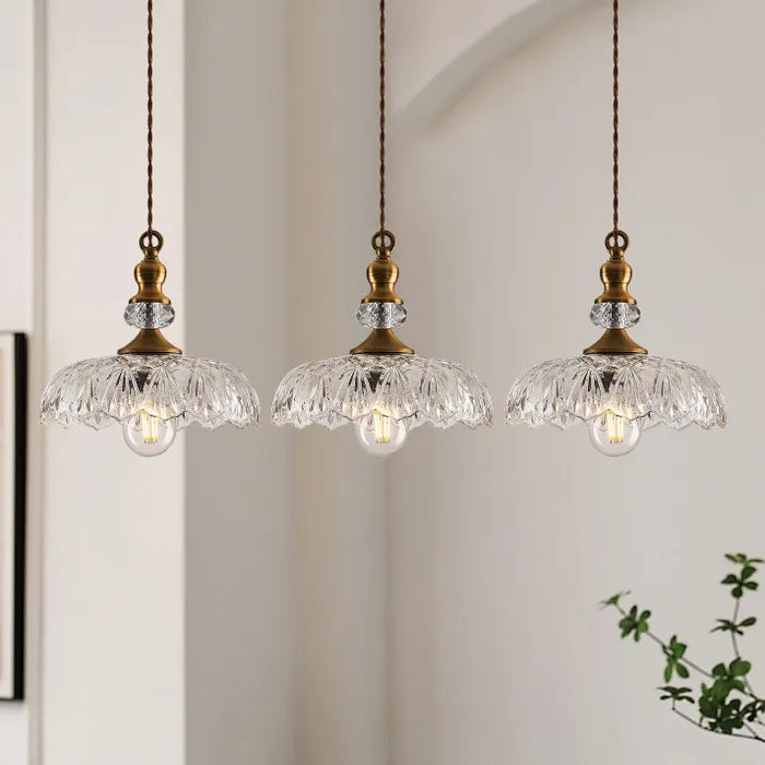 Taavita Mini Kitchen Island Glass Pendant Light | Retro Chic Design, E26/E27 Bulb Base