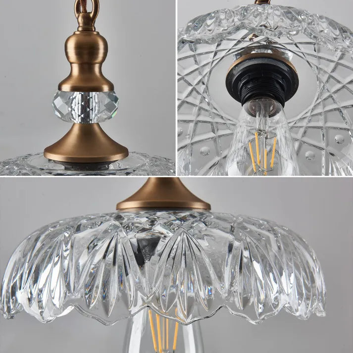Taavita Mini Kitchen Island Glass Pendant Light | Retro Chic Design, E26/E27 Bulb Base