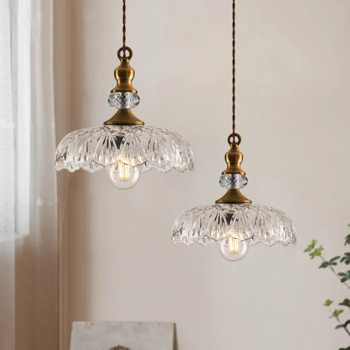 Taavita Mini Kitchen Island Glass Pendant Light | Retro Chic Design, E26/E27 Bulb Base