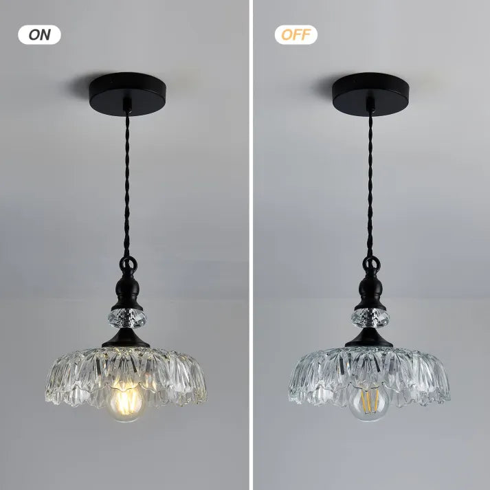 Taavita Mini Kitchen Island Glass Pendant Light | Retro Chic Design, E26/E27 Bulb Base