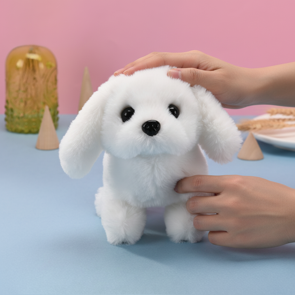 Cuddly Walking Puppy Companion with Barking Sounds