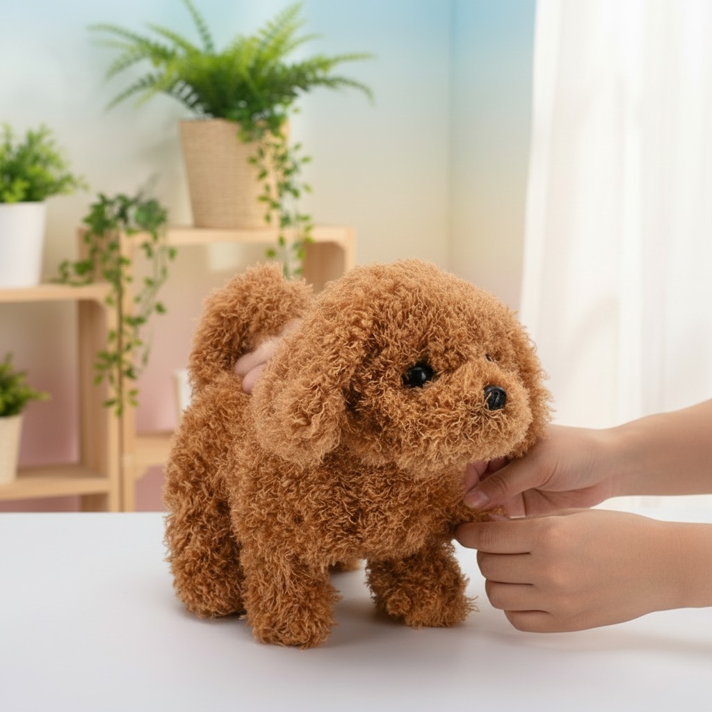 Adorable Movable Puppy Plush Toy for Engaging Play
