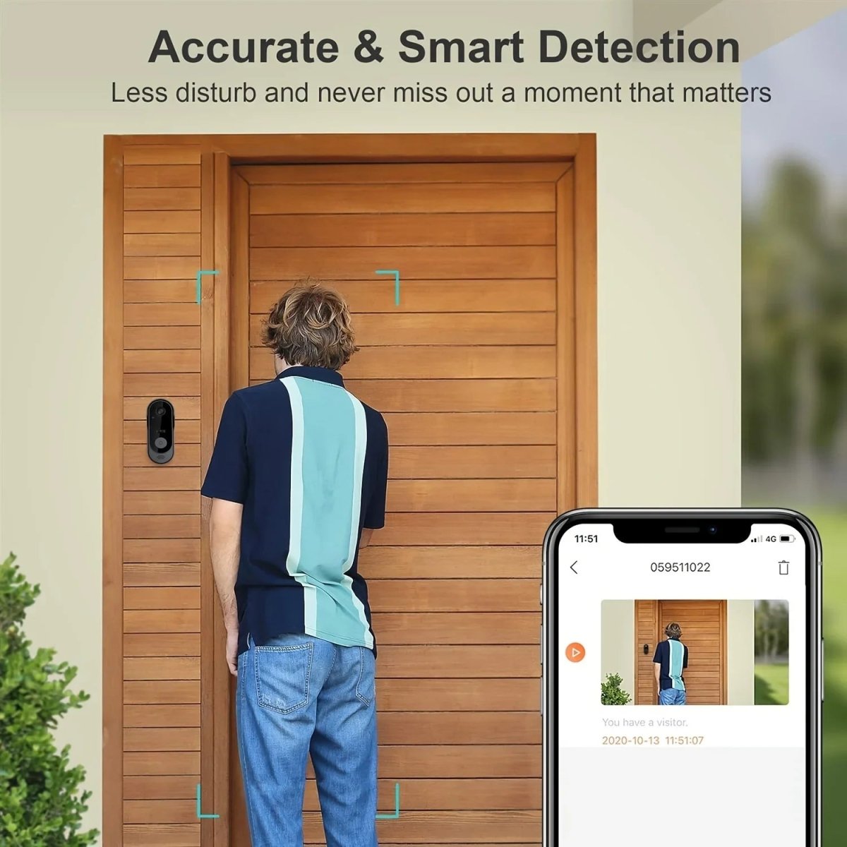 SecureView Wireless Smart Doorbell with Motion Alerts