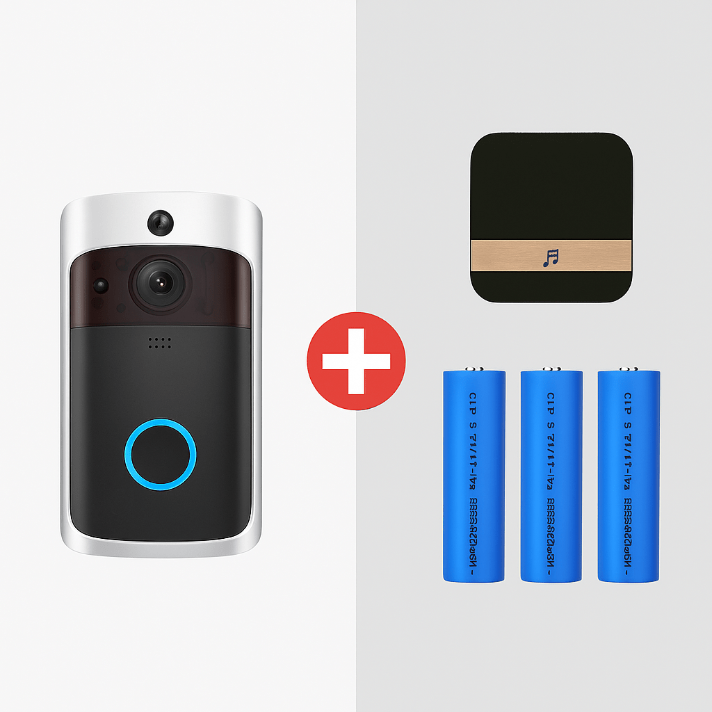 SecureVision HD Smart Doorbell with Night Vision & Intercom
