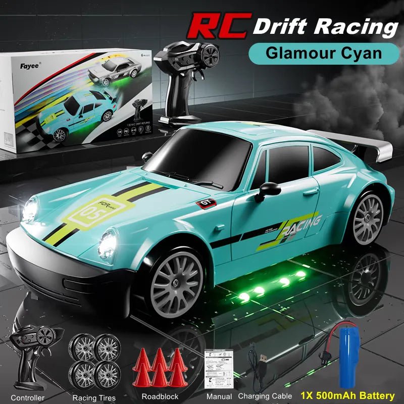 TurboDrift 1:20 Scale All-Terrain RC Car with LED Lights