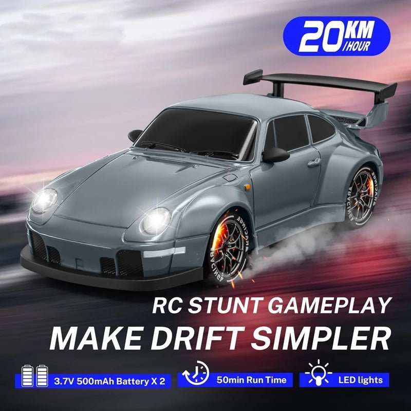 TurboGlide 1:24 Speedster 4WD Drift Car with LED Lights