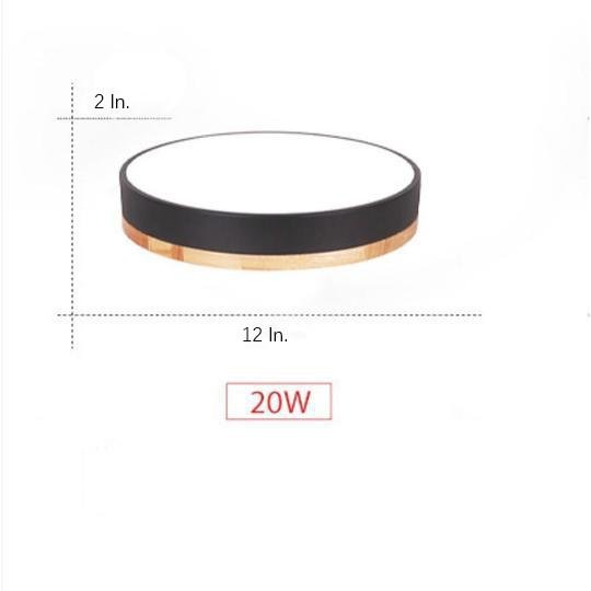 12" Modern Circular Taavita Flush Mount Ceiling Light Lamp Lighting