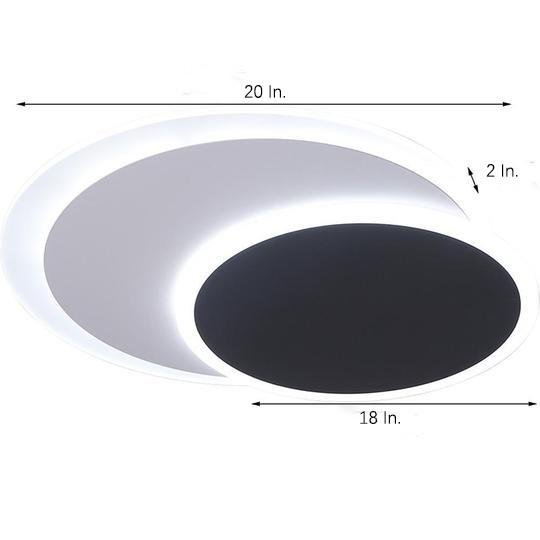 2-Light Circle Flush Mount Ceiling Light for Living Room LED Taavita Kids Lighting