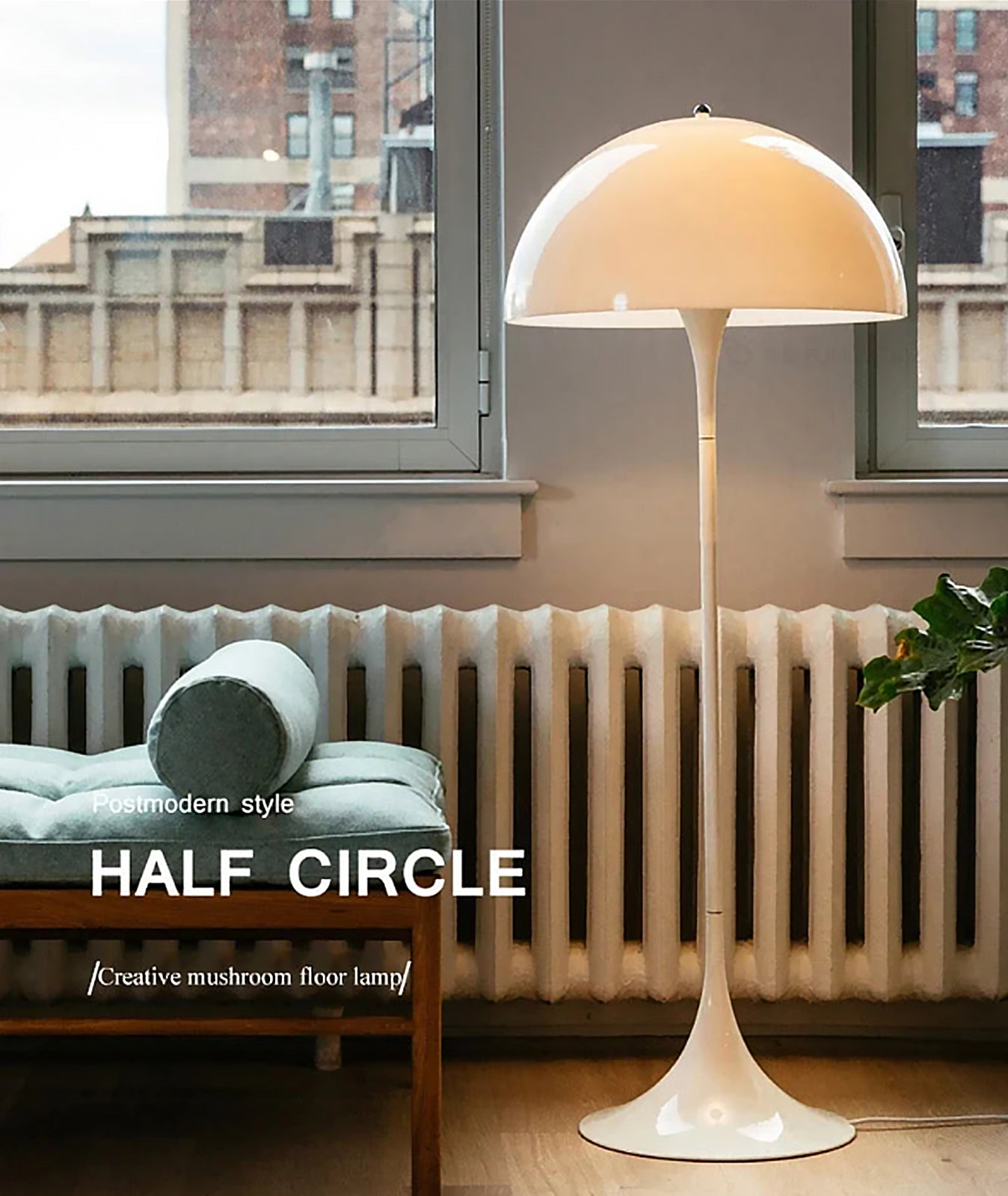 Taavita Mid-Century Retro Mushroom Floor Lamp