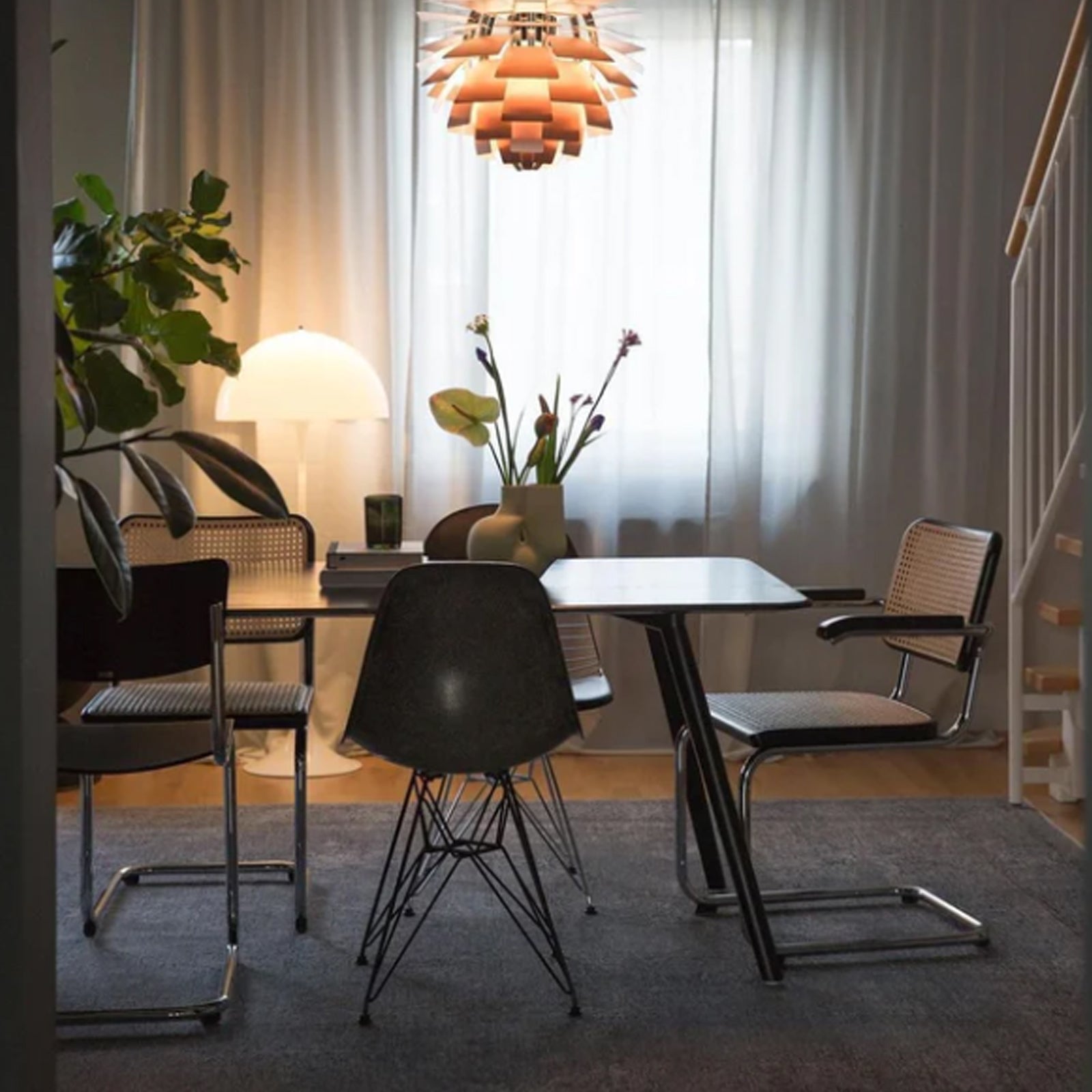 Taavita Mid-Century Retro Mushroom Floor Lamp