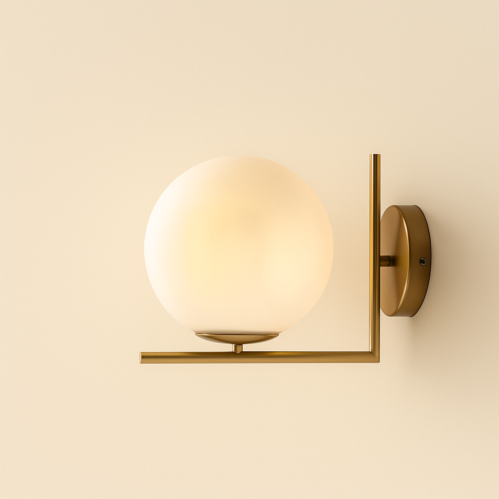 Luna Glow Contemporary Wall Light with Soft Diffuser