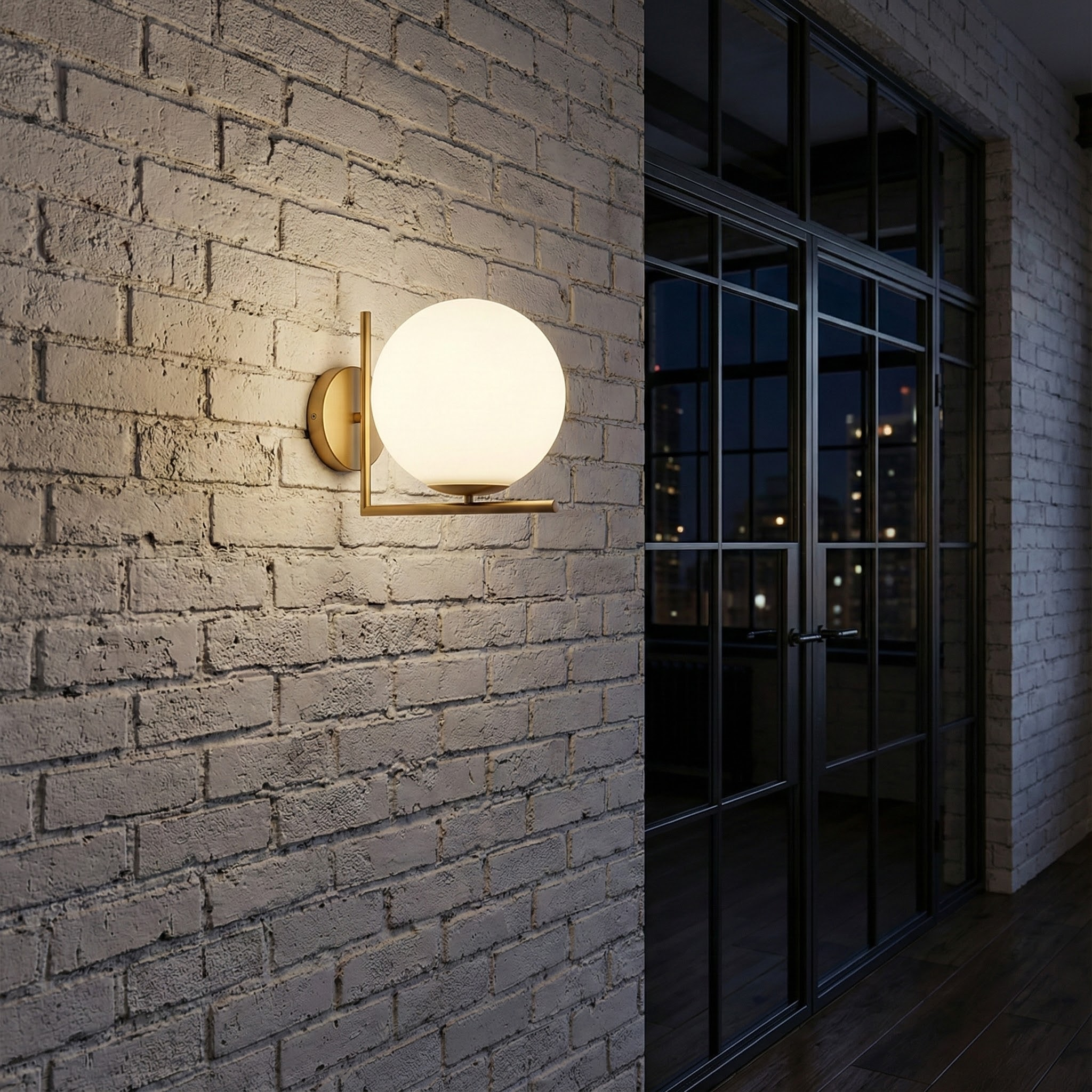 Luna Glow Contemporary Wall Light with Soft Diffuser